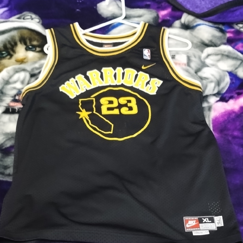 Nike Kids Warriors Black and Yellow Jersey